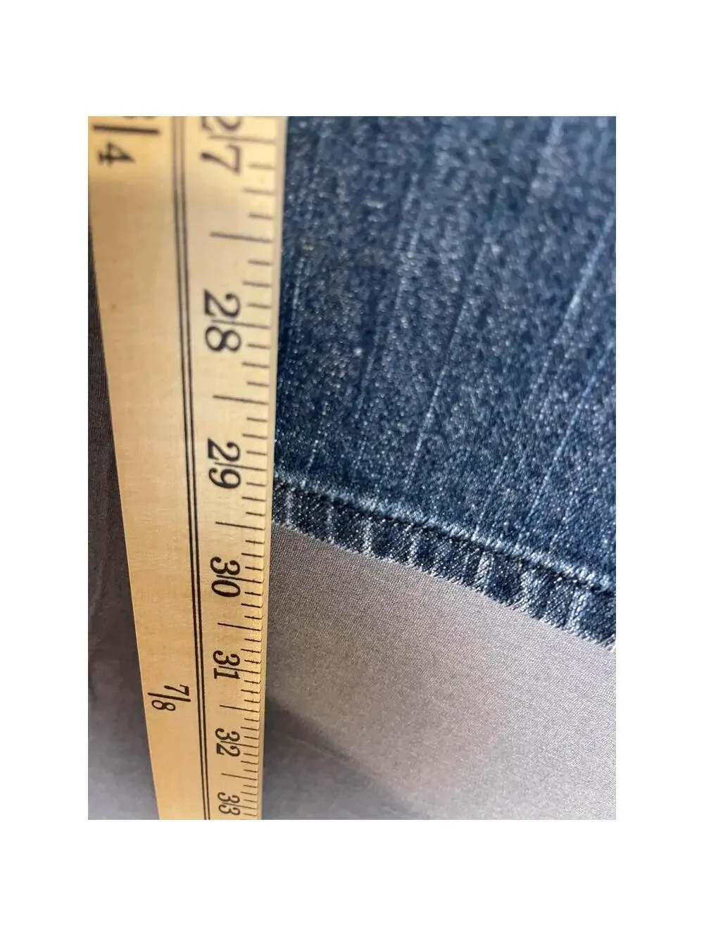 Michael Kors Tailored Fit Women's Size 32 X 32 Dark Wash Blue Denim Jeans